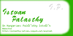 istvan palasthy business card